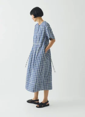 Abito in cotone a quadretti