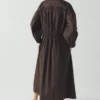 Abito in cotone smockato a contrasto Abito in cotone smockato a contrasto