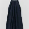 Abito salopette in denim con tasche applicate