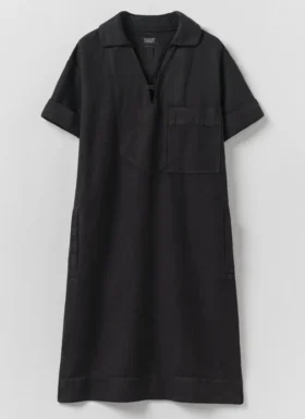 Abito smock in cotone e lino