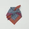 Bandana con stampa a blocchi a strisce patchwork Bandana con stampa a blocchi a strisce patchwork