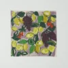 Bandana in cotone e seta con disegno di frutta Bandana in cotone e seta con disegno di frutta