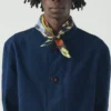 Bandana in seta con natura morta astratta
