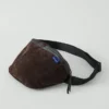 Borsa a tracolla grande in pelle scamosciata Bleu De Chauffe Borsa a tracolla grande in pelle scamosciata Bleu De Chauffe