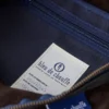 Borsa a tracolla grande in pelle scamosciata Bleu De Chauffe Borsa a tracolla grande in pelle scamosciata Bleu De Chauffe