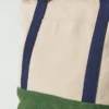 Borsa con chiusura a rotolo in tela di cotone Borsa con chiusura a rotolo in tela di cotone