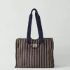Borsa in cotone a righe Moismont Borsa in cotone a righe Moismont