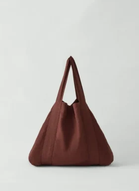 Borsa in lino tinta in capo