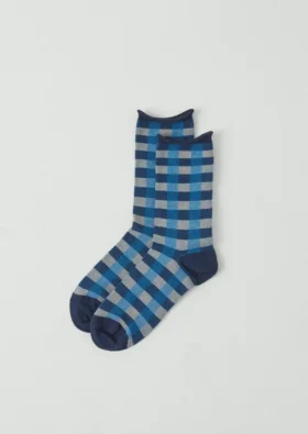Calze in cotone e cashmere a quadri