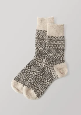 Calze in jacquard di lana Nishiguchi Kutsushita