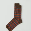 Calze in lana jacquard a rombi