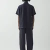 Camicia a maniche corte in lino in pantaloncini