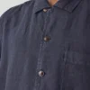 Camicia a maniche corte in lino in pantaloncini