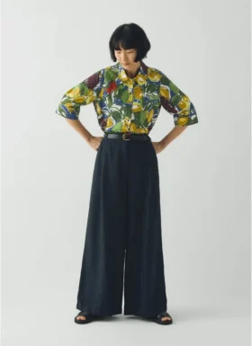 Camicia con stampa di frutta disegnata da Gia