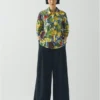 Camicia con stampa di frutta disegnata da Gia
