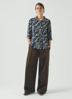 Camicia Gia con stampa alle erbe