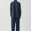 Camicia in cotone a righe ferroviarie