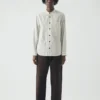 Camicia in cotone a righe irregolari Jasper