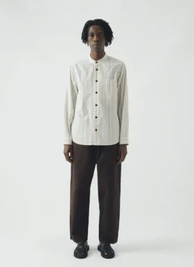 Camicia in cotone a righe irregolari Jasper