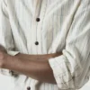 Camicia in cotone a righe irregolari Jasper