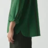 Camicia in cotone e lino a righe Camicia in cotone e lino a righe