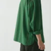 Camicia in cotone e lino a righe Camicia in cotone e lino a righe