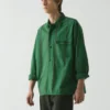 Camicia in cotone e lino a righe Camicia in cotone e lino a righe