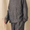 Camicia in cotone e lino dal taglio morbido