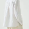 Camicia in cotone Oxford con collo rotondo Camicia in cotone Oxford con collo rotondo