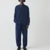 Camicia in denim con colletto alla coreana e mezza abbottonatura Camicia in denim con colletto alla coreana e mezza abbottonatura