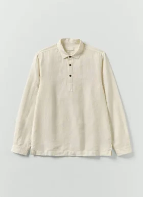 Camicia in lino con mezza abbottonatura Camicia in lino con mezza abbottonatura