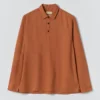 Camicia in lino con mezza abbottonatura Camicia in lino con mezza abbottonatura