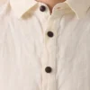 Camicia in lino con mezza abbottonatura Camicia in lino con mezza abbottonatura