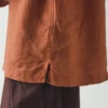 Camicia in lino con mezza abbottonatura Camicia in lino con mezza abbottonatura