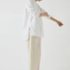 Camicia lunga in cotone Oxford Taro