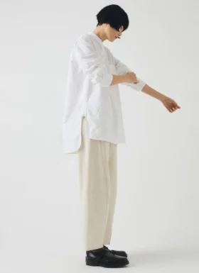 Camicia lunga in cotone Oxford Taro