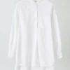 Camicia lunga in cotone Oxford Taro