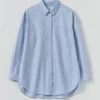 Camicia lunga oversize in cotone Oxford Camicia lunga oversize in cotone Oxford