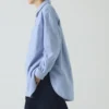 Camicia lunga oversize in cotone Oxford Camicia lunga oversize in cotone Oxford