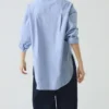 Camicia lunga oversize in cotone Oxford Camicia lunga oversize in cotone Oxford