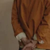 Camicia pullover a righe con collo alla coreana Camicia pullover a righe con collo alla coreana