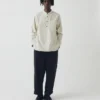 Camicia pullover a righe con collo alla coreana Camicia pullover a righe con collo alla coreana