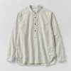 Camicia pullover a righe con collo alla coreana Camicia pullover a righe con collo alla coreana