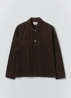 Camicia smockata in velluto a coste biologico Camicia smockata in velluto a coste biologico