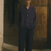 Pantaloni in lino tinti in capo con coulisse Pantaloni in lino tinti in capo con coulisse