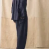 Pantaloni in lino tinti in capo con coulisse Pantaloni in lino tinti in capo con coulisse