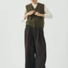 Canotta in lana e cashmere con scollo a V Canotta in lana e cashmere con scollo a V