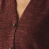 Canotta in maglia fine di cotone e lino