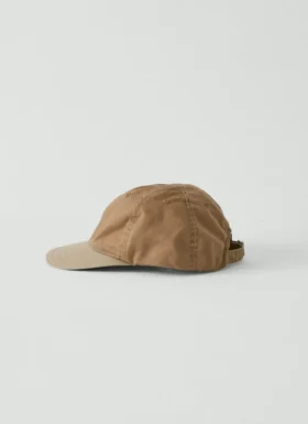 Cappello Decho in tela a pannelli a contrasto