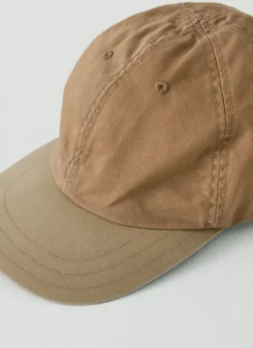 Cappello Decho in tela a pannelli a contrasto